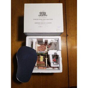 "Childe Pond & Skaters" set of 4 #5903-0 Heritage Village Collection -Retired-